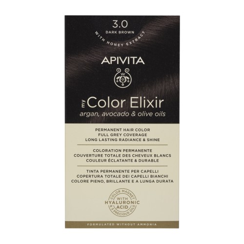 APIVITA NATURES HAIR COLOR 3.0 DARK BROWN 