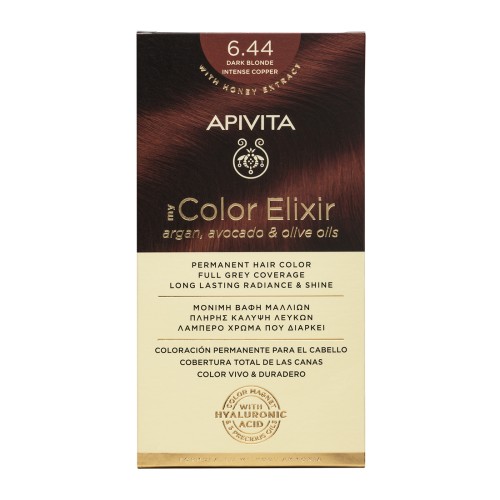 APIVITA NATURES HAIR COLOR 6.44 DARK BLONDE INTENSE COPPER 