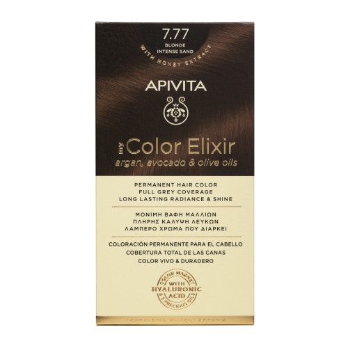 APIVITA NATURES HAIR COLOR 7.77 BLOND BEIGE (WITH HONEY & SUNFLOWER)