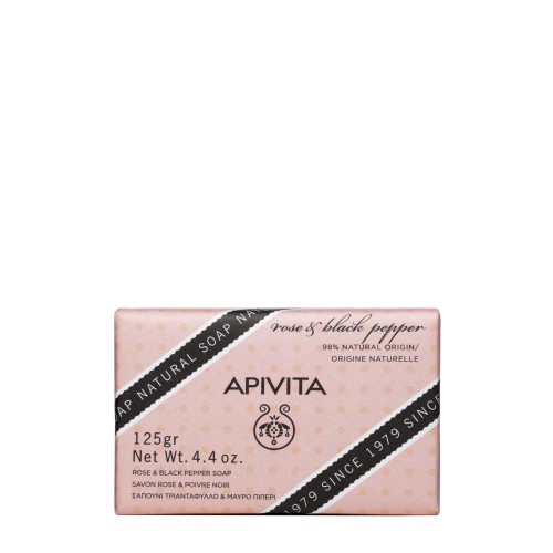 APIVITA NATURAL SOAP WITH ROSE 125gr
