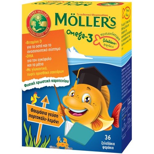 MOLLER'S KIDS GUMMIES 36X (ORANGE LEMON)