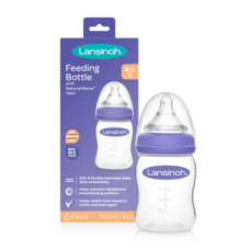 LANSINOH FEEDING BOTTLE 160ML (NATURAL WAVE)