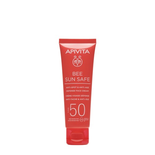 APIVITA BEE SUN SAFE ANTI-SPOT & ANTI-AGE DEFENSE FACE CREAM SPF50