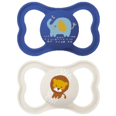 MAM AIR 6-16M+ BLUE SILICONE SOOTHER
