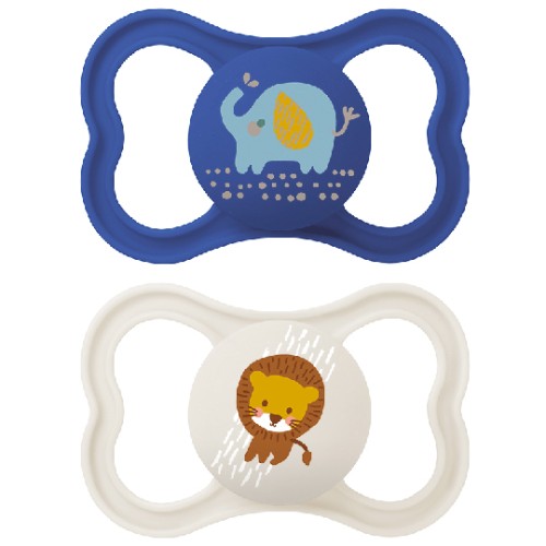 MAM AIR 6-16M+ BLUE SILICONE SOOTHER