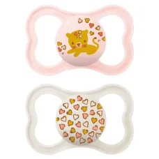 MAM AIR 6-16M+ PINK SILICONE SOOTHER 