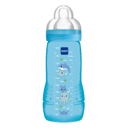 MAM BABY BLUE BOTTLE 4M+ 330ML