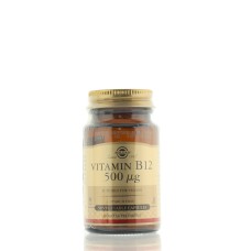 SOLGAR VIT B12 500mcg 50 VEGETABLE CAPSULES