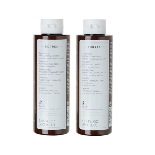 KORRES SHAMPOO FOR DRY HAIR 250ml 1+1 FREE                                                                        