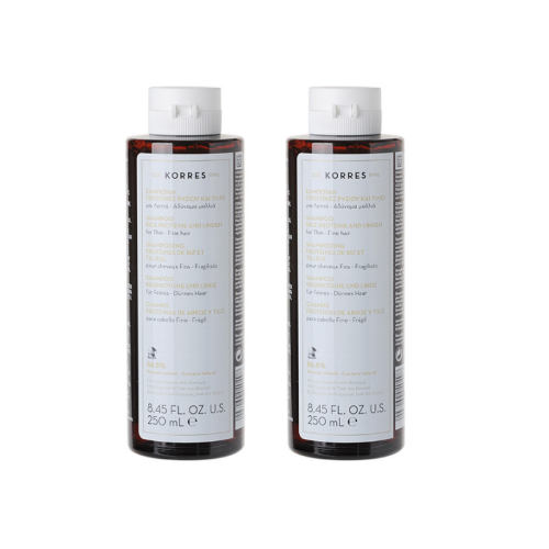 KORRES SHAMPOO FOR FINE THIN HAIR 250ml 1+1 FREE                                                                  