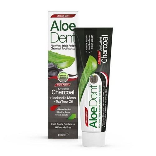 OPTIMA ALOEDENT ACTIVE CHARCOAL TOOTHPASTE 100ML