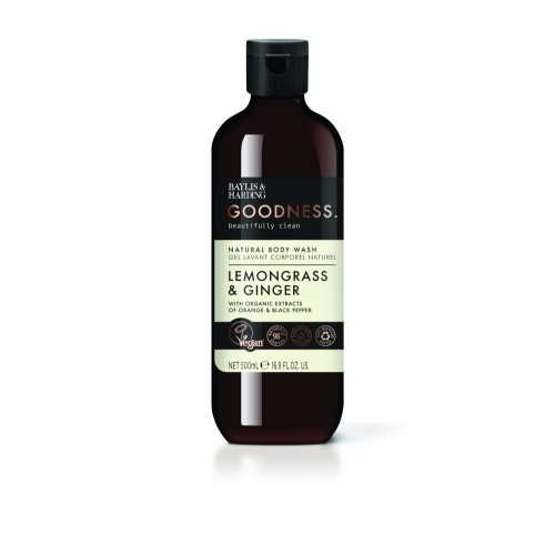 BAYLIS & HARDING GOODNESS LEMONGRASS & GINGER BODY WASH 500ML