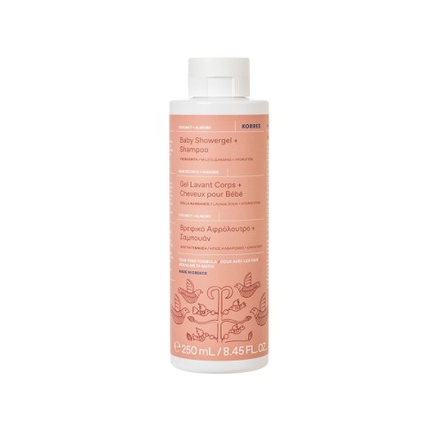 KORRES COCONUT+ALMOND BABY SHAMPOO&SHOWER GEL 250ML