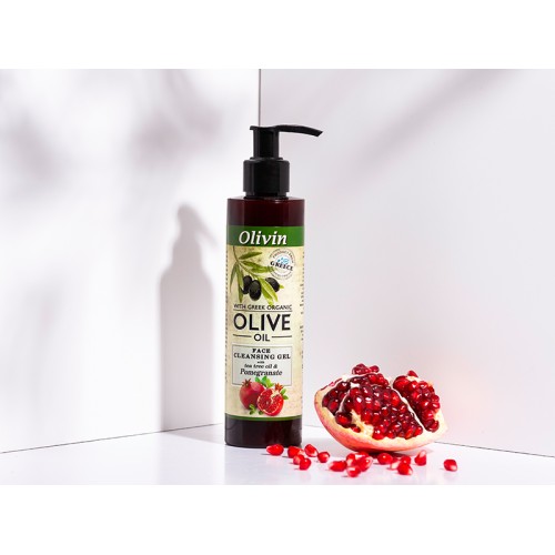 OLIVIN FACE CLEANSING GEL POMEGRANATE - TEA TREE 200 ML