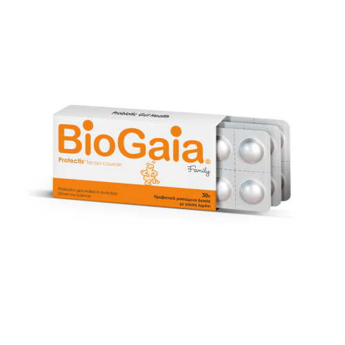 BIOGAIA PROTECTIS FAMILY 30 CHEWABLE TABLETS