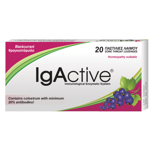 IGACTIVE PASTILLES BLACKCURRANT 20X IG.1017