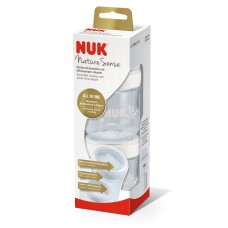 NUK NATURESENSE MILK CONTAINER & ADAPTER