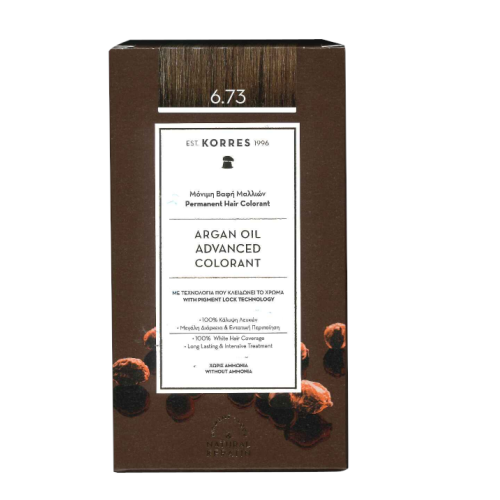 KORRES HAIR COLOR 6.73 GOLDEN COCOA
