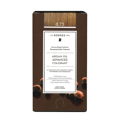 KORRES HAIR COLOR 8.73 GOLDEN CARAMEL
