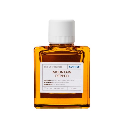 KORRES MOUNTAIN PEPPER EAU DE TOILETTE 50ML                                                                               