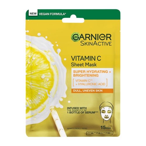 GARNIER SKIN ACTIVE VITAMIN C TISSUE MASK 28G