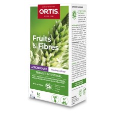 ORTIS FRUITS & FIBRES ACTION DOUCE 12X10GR     