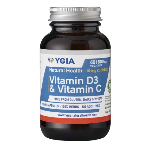 YGIA VITAMIN D3 & VITAMIN C 60 CAPSULES