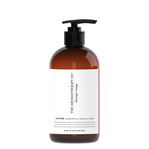 THE AROMATHERAPY CO THERAPY CINNAMON &VANILLA BEAN HAND & BODY LOTION 500ML