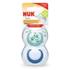 NUK SIL SOOTHER S3 (STAR) 2/BOX
