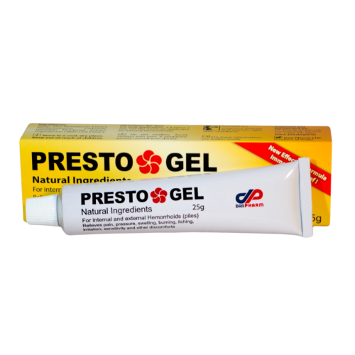 PRESTO GEL OINTMENT FOR HEMORRHOIDS 25GR