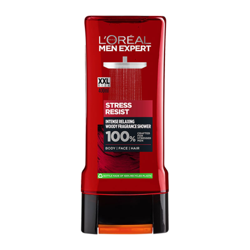 LOREAL MEN EXPERT STRESS RESIST SHOWER GEL 400ML