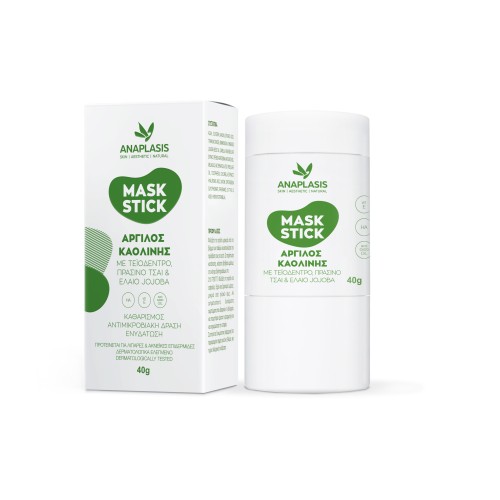 ANAPLASIS KAOLIN CLARY, TEA TREE, GREEN TEA & JOJOBA OIL STICK MASK 40G