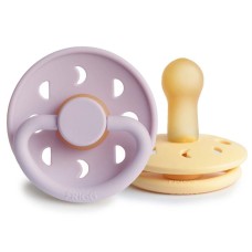 FRIGG MOON PHASE PACIFIERS 2 PACK PALE DAFFODIL/SOFT LILAC SIZE 2