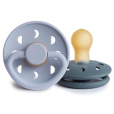 FRIGG MOON PHASE PACIFIERS 2 PACK POWDER BLUE/SLATE SIZE 1