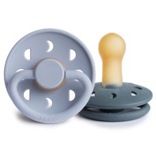 FRIGG MOON PHASE PACIFIERS 2 PACK POWDER BLUE/SLATE SIZE 2