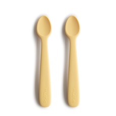 MUSHIE SILICONE SPOONS PALE DAFFODIL