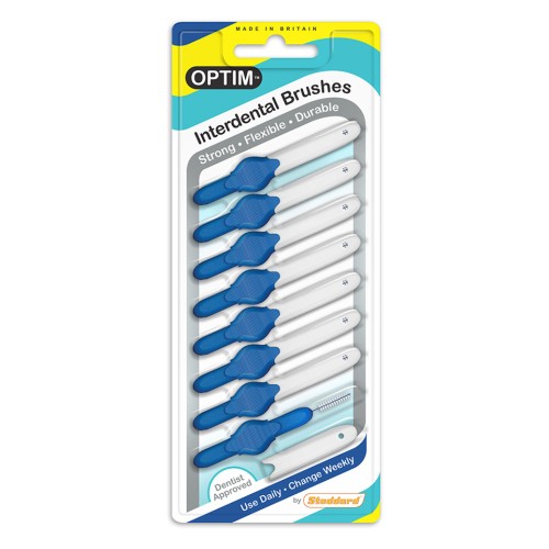 STODDARD INTERDENTAL BRUSHES 0.6MM BLUE                          