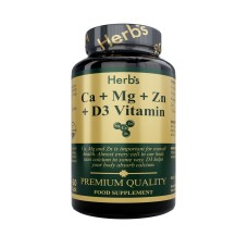 HERBS CALCIUM, MAGNESIUM, ZINC, VIT D3 60TABS