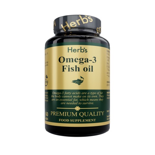 HERBS OMEGA-3 FISH OIL 1000MG 60CAPS