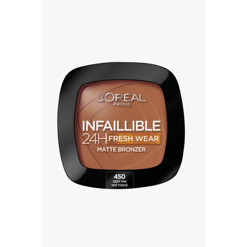 LOREAL PARIS INFAILLIBLE 24H FRESH WEAR MATTE BRONZER 450 DEEP TAN