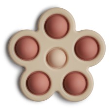 MUSHIE FLOWER PRESS TOY (ROSE BLUSH/SHIFTING SAND)      