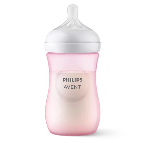 AVENT SCY903/11 NATURAL RESPONSE BOTTLE PINK 1M+ 260ML