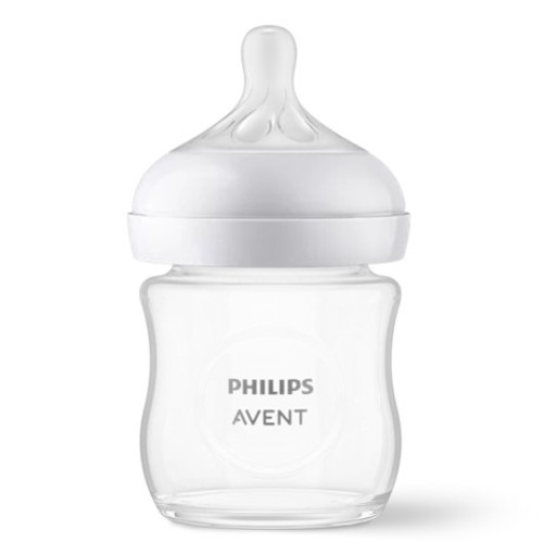 AVENT SCY930/01 NATURAL RESPONSE GLASS BOTTLE 0M+ 120ML