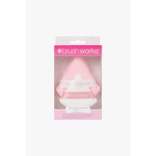 BRUSHWORKS TRIANGULAR POWDER PUFF DUO