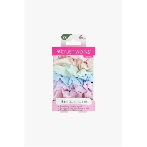 BRUSHWORKS PASTEL SCRUNCHIES (6 PCS)