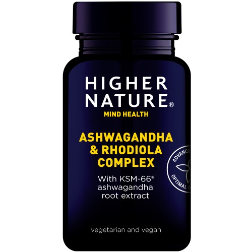 HIGHER NATURE ASHWAGANDHA & RHODIOLA COMPLEX 30CAPS