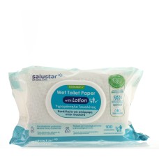 SALUSTAR WET TOILET PAPER WITH LOTION 100X