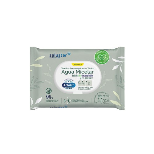 SALUSTAR BIODEGRADABLE MICELLAR WATER 30 WIPES        