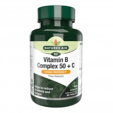 NATURES AID B COMPLEX 50MG +C 30TABS