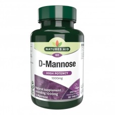 NATURES AID D-MANNOSE 1000MG 60CAPS
